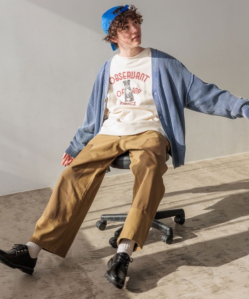 niko and...（ニコアンド）の「アニマル刺繍スウェット（スウェット・メンズ・ブルー/アイボリー/チャコール/グレー・MEDIUM/LARGE）」の10枚目の写真