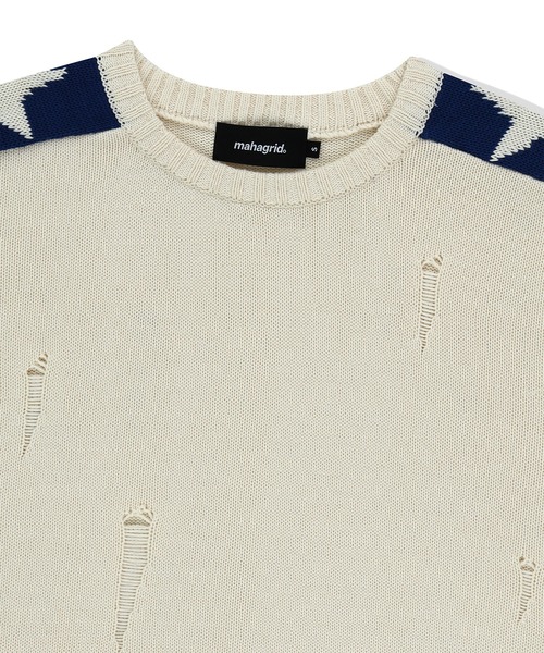 マーガレットハウエル⭐️クリケット　ニット⭐️Cricket Knit mahagrid/マハグリッド』 STAR CRASH KNIT CREWNECK/スター