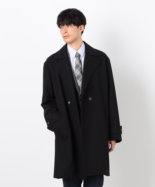 COMME CA ISM（コムサイズム）の「ウールライク 2WAY トレンチコート（トレンチコート・メンズ・ブラック/ベージュ・LARGE/MEDIUM）」の6枚目の写真