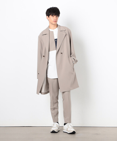 COMME CA ISM（コムサイズム）の「ウールライク 2WAY トレンチコート（トレンチコート・メンズ・ブラック/ベージュ・LARGE/MEDIUM）」の9枚目の写真