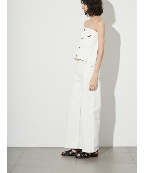 styling/（スタイリング）の「【セットアップ対応】【styling/×LEE】デニムパンツ（デニムパンツ・レディース・インディゴブルー/ホワイト/ブルー・SMALL/MEDIUM/LARGE）」の4枚目の写真