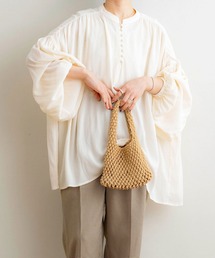 NOAHL | 【NOAHL】くるみボタン楊柳ボリュームブラウス(シャツ/ブラウス)