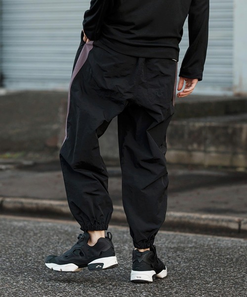 CAMBIO(カンビオ)の「mp13251-ナイロンラインジョグパンツ(その他パンツ・メンズ・ブラック/カーキ/ベージュ・S/M/L)」の6枚目の写真