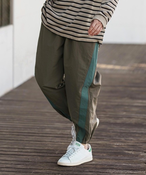 パンツ un mp13251-ナイロンラインジョグパンツ（その他パンツ）｜CAMBIO