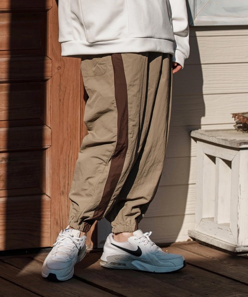 パンツ un mp13251-ナイロンラインジョグパンツ（その他パンツ）｜CAMBIO