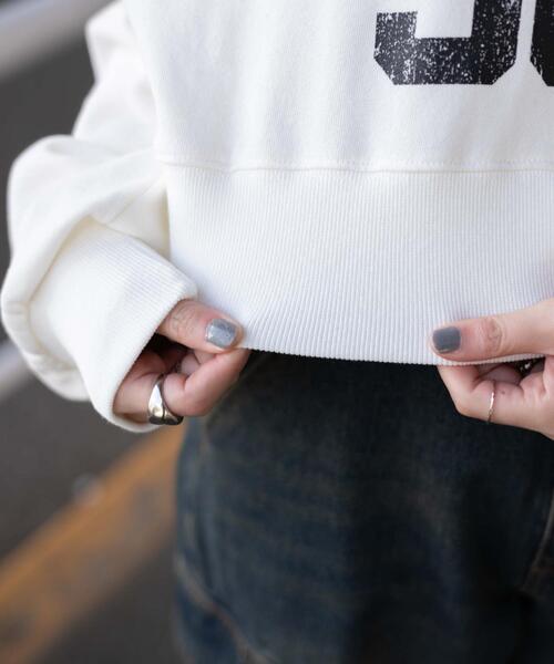 WEGO（ウィゴー）の「WEGO/オフショルショートスウェット（スウェット・レディース・ホワイト/杢グレー・FREE）」の18枚目の写真