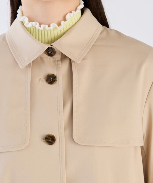 To b. by agnes b.（トゥービーバイアニエスベー）の「ベーシック ツイル トレンチコート（トレンチコート・レディース・ベージュ・36/38/40）」の5枚目の写真
