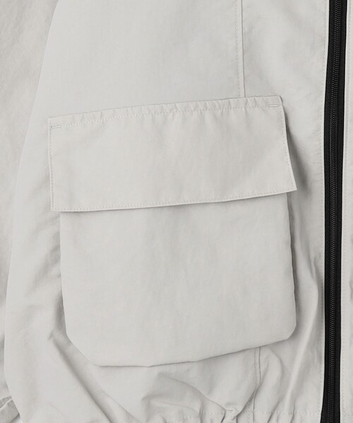 green label relaxing(グリーンレーベルリラクシング)の「シャカシャカ ブルゾン / キッズ 100cm-130cm - 撥水・UVカット -(ブルゾン・キッズ・ライトグレー/ネイビー・130cm/100cm/110cm/120cm)」の8枚目の写真