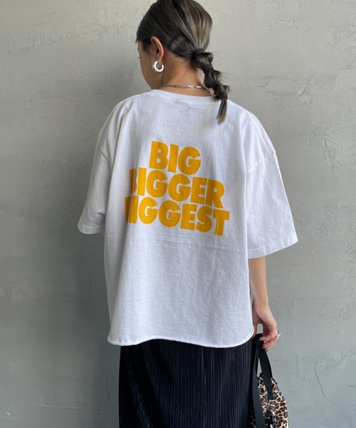 FUNG（ファング）の「[FUNG/ファング] THINK BIGGER カットオフプリントTシャツ（Tシャツ/カットソー・レディース・ホワイト・M）」の12枚目の写真