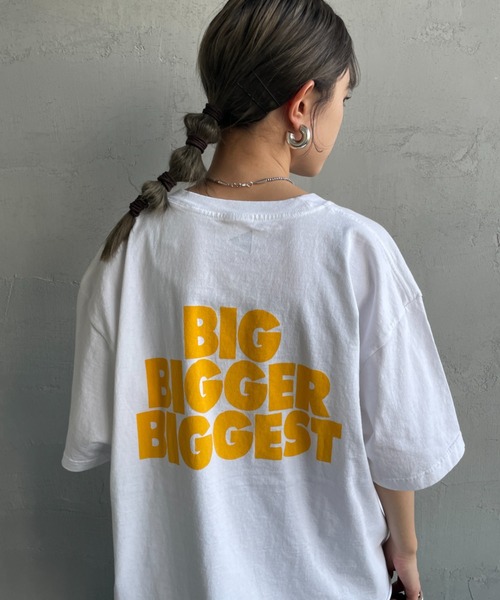 FUNG（ファング）の「[FUNG/ファング] THINK BIGGER カットオフプリントTシャツ（Tシャツ/カットソー・レディース・ホワイト・M）」の18枚目の写真