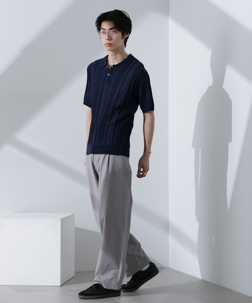 NANO universe（ナノユニバース）の「ストレッチワイドイージーパンツ(セットアップ可)（その他パンツ・メンズ・チャコール/ブラック/ライトグレー/スミクロ/ブルー/ダークグリーン・S/M/L）」の17枚目の写真