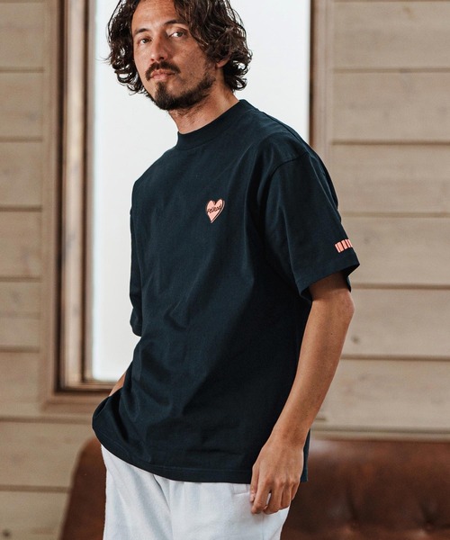 felkod(フィルコッド)の「mt9507- Bumpy Heart Print Tee Tシャツ(Tシャツ/カットソー・メンズ・ホワイト/ブラック/ネイビー・XL/L/M/S)」の3枚目の写真
