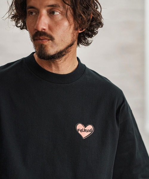 felkod(フィルコッド)の「mt9507- Bumpy Heart Print Tee Tシャツ(Tシャツ/カットソー・メンズ・ホワイト/ブラック/ネイビー・XL/L/M/S)」の12枚目の写真