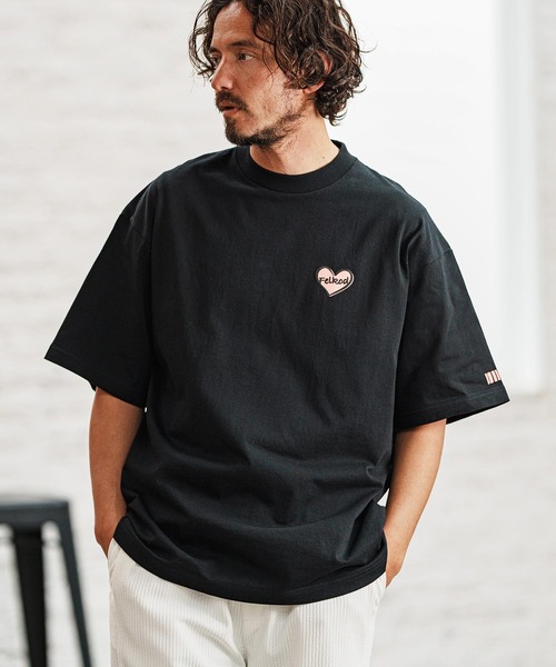 felkod(フィルコッド)の「mt9507- Bumpy Heart Print Tee Tシャツ(Tシャツ/カットソー・メンズ・ホワイト/ブラック/ネイビー・XL/L/M/S)」の13枚目の写真