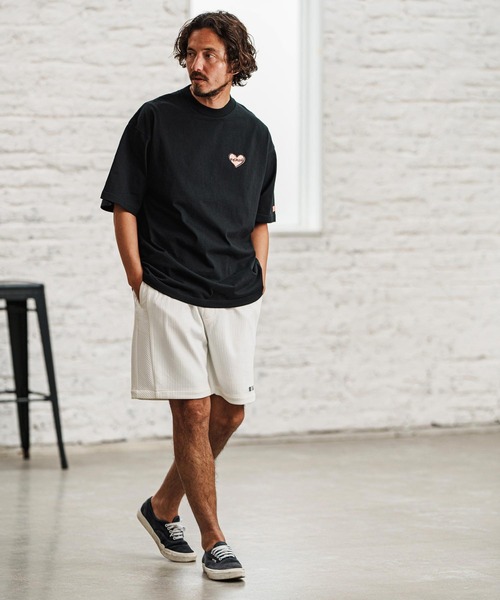 felkod(フィルコッド)の「mt9507- Bumpy Heart Print Tee Tシャツ(Tシャツ/カットソー・メンズ・ホワイト/ブラック/ネイビー・XL/L/M/S)」の16枚目の写真