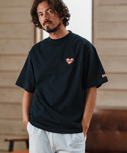 felkod(フィルコッド)の「mt9507- Bumpy Heart Print Tee Tシャツ(Tシャツ/カットソー・メンズ・ホワイト/ブラック/ネイビー・XL/L/M/S)」の18枚目の写真
