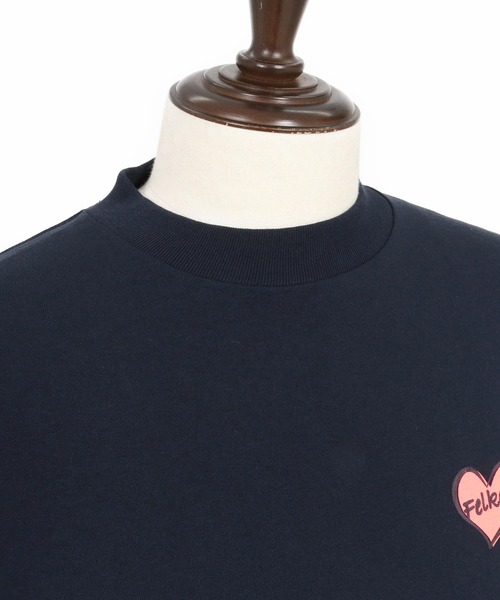 felkod(フィルコッド)の「mt9507- Bumpy Heart Print Tee Tシャツ(Tシャツ/カットソー・メンズ・ホワイト/ブラック/ネイビー・XL/L/M/S)」の4枚目の写真