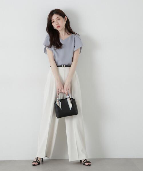PROPORTION BODY DRESSING（プロポーションボディドレッシング）の「ベルト付きタックワイドパンツ / 1215130303（その他パンツ・レディース・ベージュ/ホワイト系その他/カーキ・SMALL/MEDIUM）」の11枚目の写真