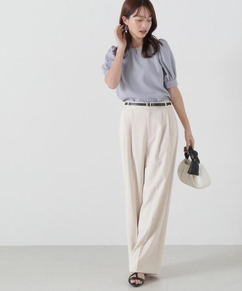 PROPORTION BODY DRESSING（プロポーションボディドレッシング）の「ベルト付きタックワイドパンツ / 1215130303（その他パンツ・レディース・ベージュ/ホワイト系その他/カーキ・SMALL/MEDIUM）」の15枚目の写真