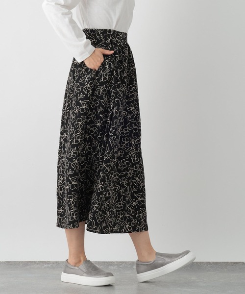 FOUND GOOD（ファウンドグッド）の「ガラフレアスカート（スカート・レディース・イエロー系2/ブラック/アイボリー/ネイビー・M/L/S）」の2枚目の写真