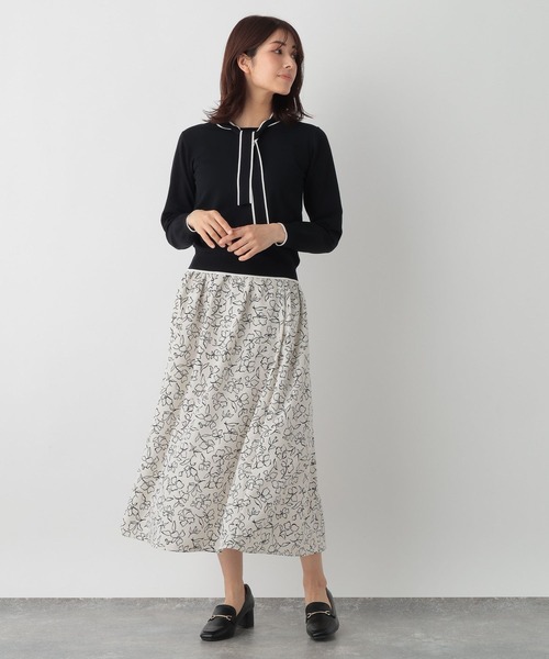 FOUND GOOD（ファウンドグッド）の「ガラフレアスカート（スカート・レディース・イエロー系2/ブラック/アイボリー/ネイビー・M/L/S）」の20枚目の写真