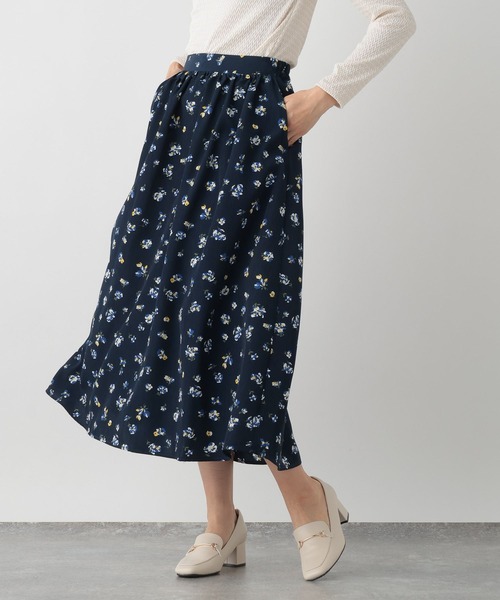 FOUND GOOD（ファウンドグッド）の「ガラフレアスカート（スカート・レディース・イエロー系2/ブラック/アイボリー/ネイビー・M/L/S）」の5枚目の写真