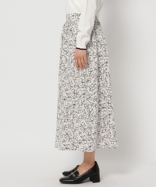 FOUND GOOD（ファウンドグッド）の「ガラフレアスカート（スカート・レディース・イエロー系2/ブラック/アイボリー/ネイビー・M/L/S）」の8枚目の写真