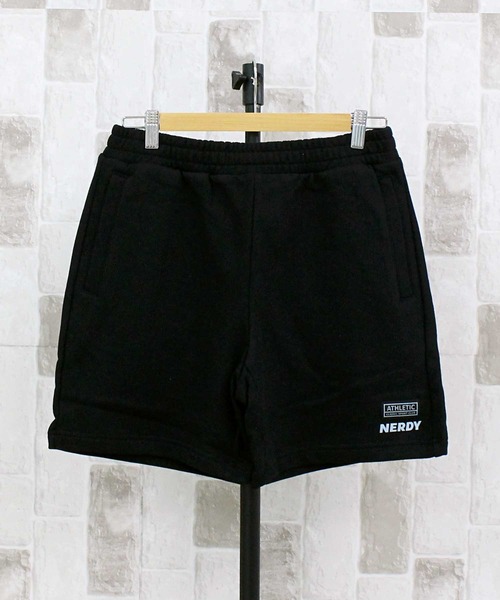 NERDY(ノルディ)の「NERDY チャンプハーフパンツ CHAMPS HALF PANTS(スウェットパンツ・メンズ・ホワイト/ホワイト系2/ブラック/ライトイエロー・S/M/L)」の2枚目の写真