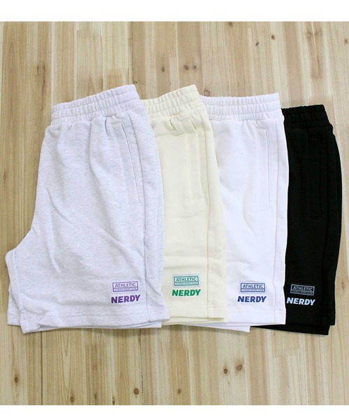 NERDY(ノルディ)の「NERDY チャンプハーフパンツ CHAMPS HALF PANTS(スウェットパンツ・メンズ・ホワイト/ホワイト系2/ブラック/ライトイエロー・S/M/L)」の17枚目の写真