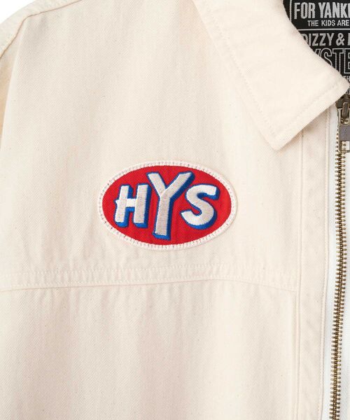 HYSTERIC GLAMOUR(ヒステリックグラマー)の「SOUND AND VISIONワッペン オールインワン(つなぎ/オールインワン・メンズ・ホワイト/グレー/ブラック・LARGE/MEDIUM/SMALL)」の7枚目の写真