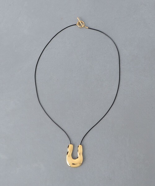 のん　UNITED ARROWS オーガニック U シェイプ ネックレス セール】オーガニック Uシェイプ コードネックレス（ネックレス
