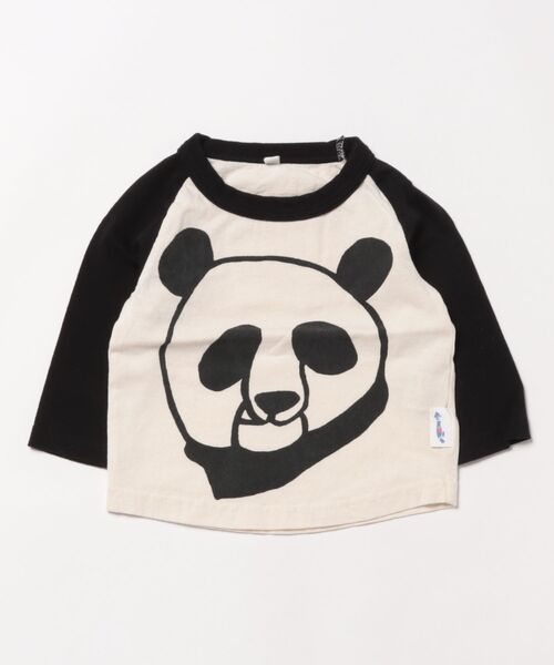 JIPPON（ジポン）の「ラグランパンダロンT（Tシャツ/カットソー・キッズ・ライトグリーン/オレンジ/ラベンダー/ブラック・80/90/100/110/120/130/140/95）」の11枚目の写真