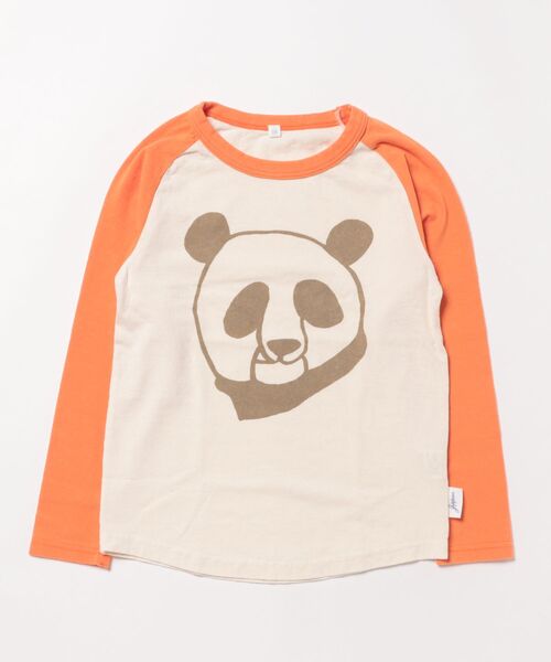 JIPPON（ジポン）の「ラグランパンダロンT（Tシャツ/カットソー・キッズ・ライトグリーン/オレンジ/ラベンダー/ブラック・80/90/100/110/120/130/140/95）」の14枚目の写真