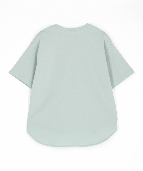 Grand PARK（グランドパーク）の「手書き風ロゴ ラウンドヘムTシャツ（Tシャツ/カットソー・レディース・ホワイト/サックスブルー/チャコールグレー/ピンク・FREE）」の12枚目の写真