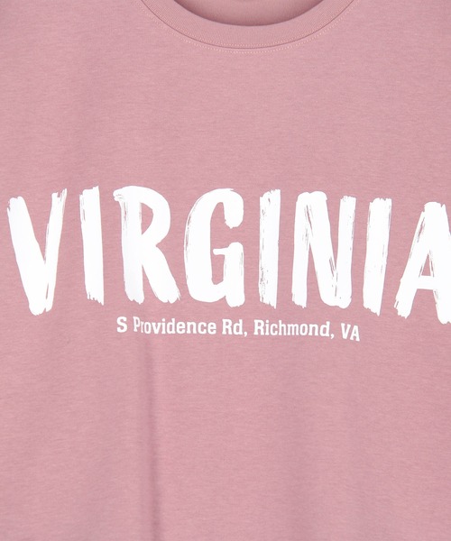 Grand PARK（グランドパーク）の「手書き風ロゴ ラウンドヘムTシャツ（Tシャツ/カットソー・レディース・ホワイト/サックスブルー/チャコールグレー/ピンク・FREE）」の8枚目の写真