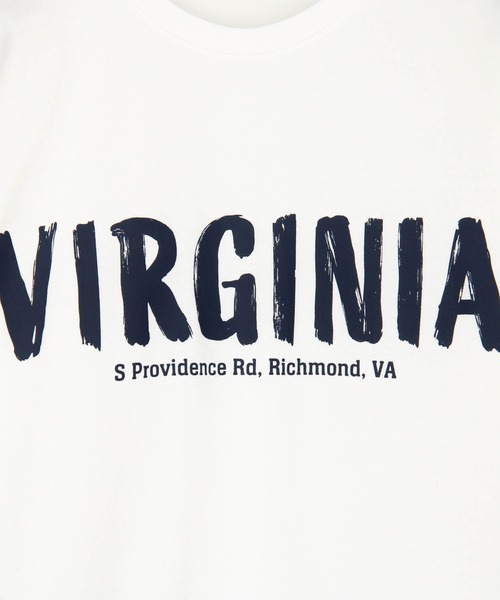 Grand PARK（グランドパーク）の「手書き風ロゴ ラウンドヘムTシャツ（Tシャツ/カットソー・レディース・ホワイト/サックスブルー/チャコールグレー/ピンク・FREE）」の7枚目の写真