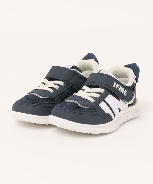 IFME（イフミー）の「【IFME】 キッズスニーカー（スニーカー・キッズ・ネイビー/レッド/マルチ/ピンク/サックスブルー/ホワイト/ブラック・15.0cm/15.5cm/16.0cm/16.5cm/17.0cm/17.5cm/18.0cm）」の3枚目の写真