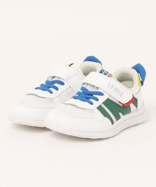IFME（イフミー）の「【IFME】 キッズスニーカー（スニーカー・キッズ・ネイビー/レッド/マルチ/ピンク/サックスブルー/ホワイト/ブラック・15.0cm/15.5cm/16.0cm/16.5cm/17.0cm/17.5cm/18.0cm）」の7枚目の写真