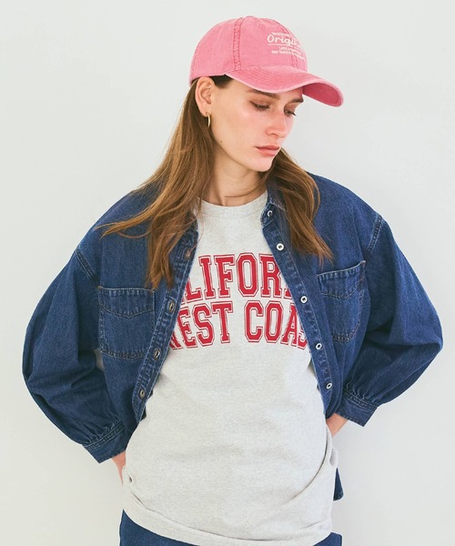 coca（coca）（コカ）の「ウォッシュドロゴキャップ（キャップ・レディース・ピンク/グリーン・ONE SIZE）」の9枚目の写真