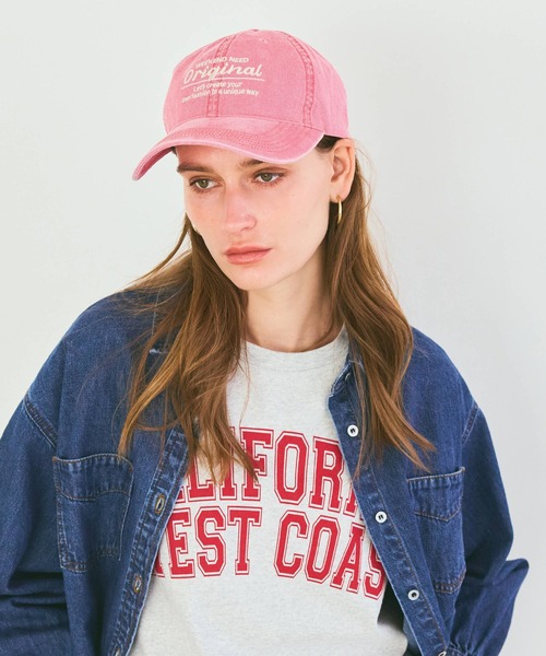 coca（coca）（コカ）の「ウォッシュドロゴキャップ（キャップ・レディース・ピンク/グリーン・ONE SIZE）」の11枚目の写真