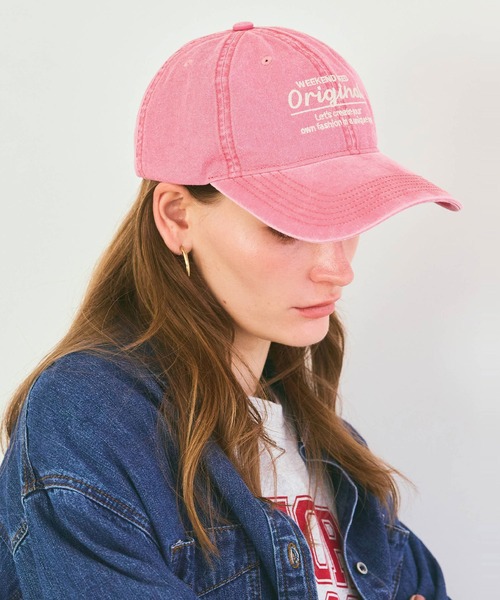 coca（coca）（コカ）の「ウォッシュドロゴキャップ（キャップ・レディース・ピンク/グリーン・ONE SIZE）」の13枚目の写真