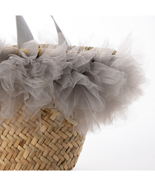 kakatoo（カカトゥ）の「カカトゥ kakatoo / チュールフリンジカゴバッグ（かごバッグ・レディース・ブラウン/グレー/ブラック・FREE）」の16枚目の写真