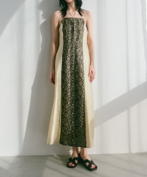 sahara ワンピース　ドレス セール】Flower Lace Shiny Dress/フラワーレースシャイニー