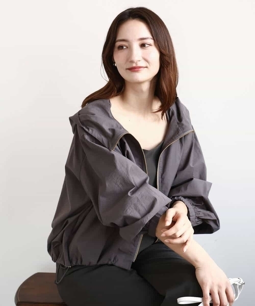 MK ミッシェルクラン（MK MICHEL  ）/フーデットライトブルゾン/洗える フーデットライトブルゾン/洗える（ブルゾン）｜MK MICHEL KLEIN