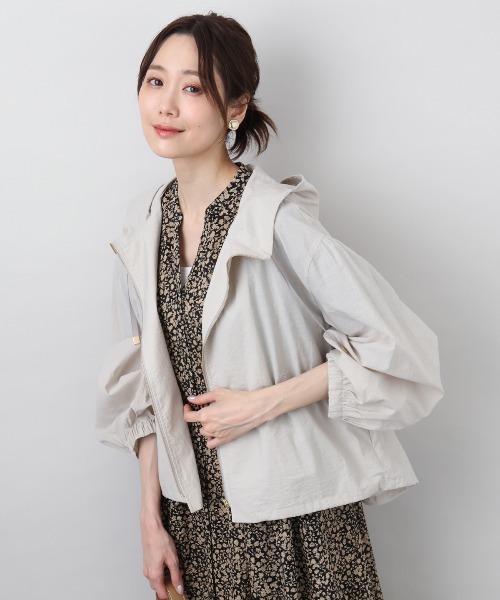 フーデットライトブルゾン/洗える（ブルゾン）｜MK MICHEL KLEIN