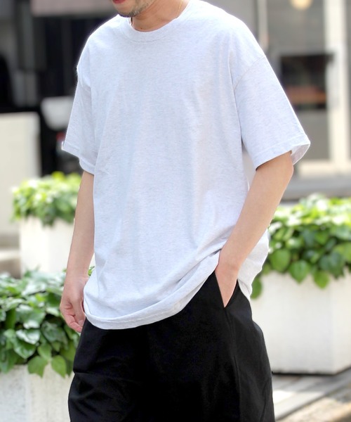 American Apparel（アメリカンアパレル）の「【American Apparel】アメリカンアパレル 6oz ヘビーウェイト Tシャツ  アメアパ AAPP1301（Tシャツ/カットソー・レディース・グレー/ブラック/オリーブ/サンドベージュ/ホワイト・M/L/XL）」の3枚目の写真