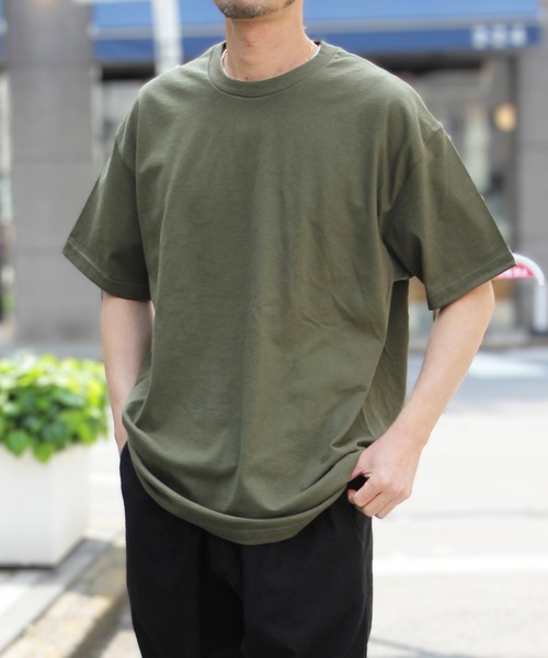 American Apparel（アメリカンアパレル）の「【American Apparel】アメリカンアパレル 6oz ヘビーウェイト Tシャツ  アメアパ AAPP1301（Tシャツ/カットソー・レディース・グレー/ブラック/オリーブ/サンドベージュ/ホワイト・M/L/XL）」の5枚目の写真