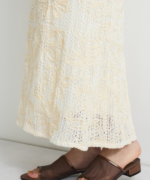 VICKY（ビッキー）の「コードエンブロイダリーIラインスカート（スカート・レディース・ブラック系その他/オフホワイト・M/L）」の15枚目の写真