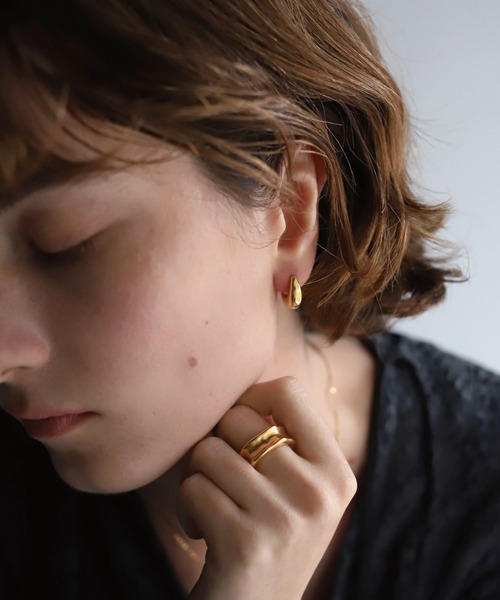 TEN.（テン）の「18KGP カドル ピアス（ピアス（両耳用）・レディース・ゴールド・FREE）」の3枚目の写真