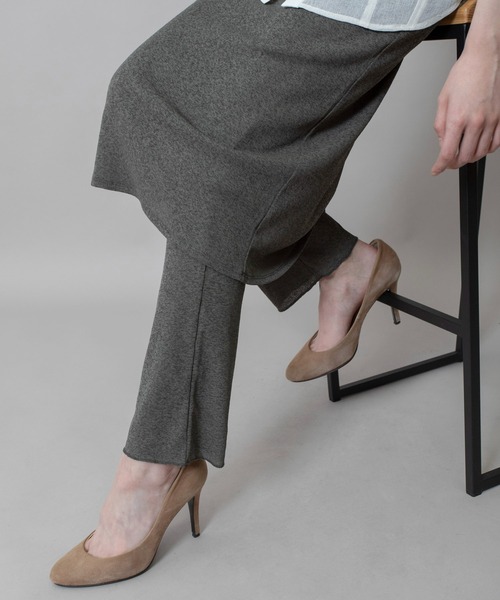 Munich(ミューニック)の「シアーリブレギンス(レギンス/スパッツ・レディース・ダークグレー/ブラック/グレイッシュベージュ・FREE)」の2枚目の写真